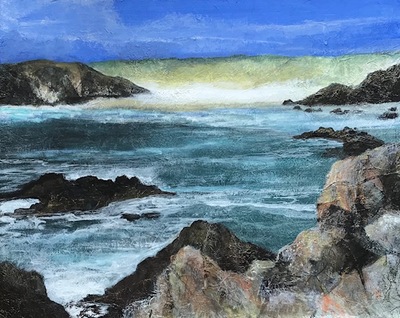 Sandra Moffat
It's All About the Beach, Mangersta, Lewis
mixed media  57 x 67 cms
£1400