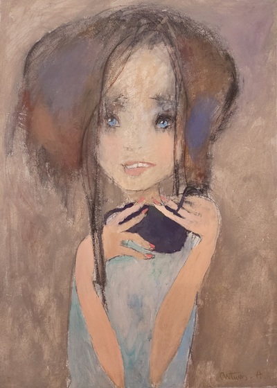 Baby Blues
acrylic on canvas  79 x 57 cm
£950