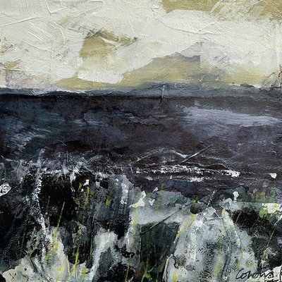 Saltwater Shoreline 
acrylic and mixed media  15 x 15 cms
£200