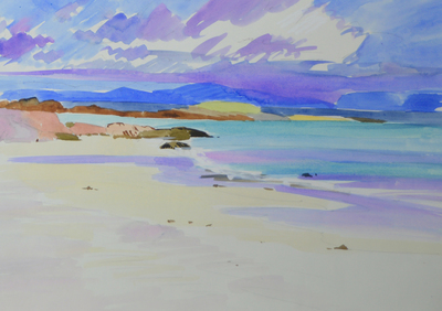 Marion Thomson
North End, Iona
Watercolour  30 x 45 cms
£420