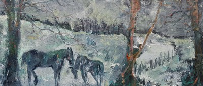 Iona Leishman 
Winter Horses
Mixed media 30 x 74 cms
£500