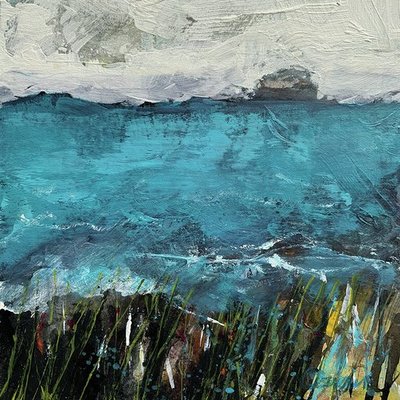 By the Sea
acrylic and mixed media  15 x 15 cms
£200