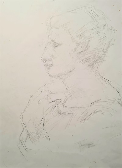 Contemplation
pencil  45 x 30 cms
£175 (unframed)