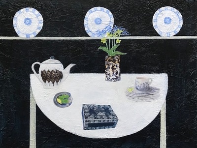 Sandra Moffat 
A Slice of Lemon
Mixed media   36 x 43 cms
£650