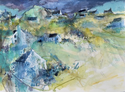 The Lady Artist's Home (From the Katy Morag Stories) Lewis 
watercolour, ink and pastel 56 x 74 cm
£1500