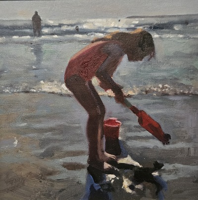 Amber Carter
Beach Girl
oil on board 20 x 20 cm
£380
