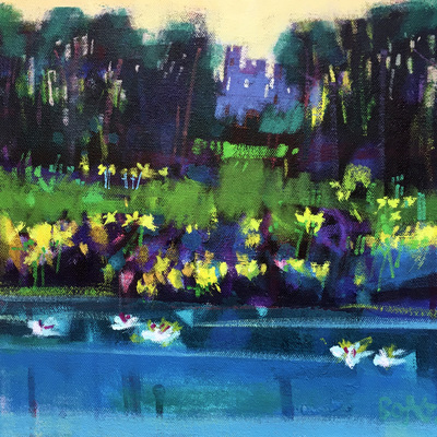 Francis Boag
First Daffodils, Ury
Acrylic on canvas  30 x 30 cms
£1400