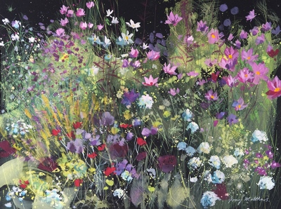 Jenny Matthews
Border with Cosmos
Watercolour  30 x 40 cms
£500 (unframed)