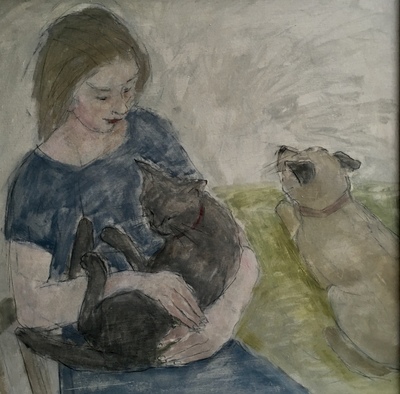 Joyce Gunn Cairns
Our Beloved Pets
Oil  58 x 58 cms
£595
SOLD