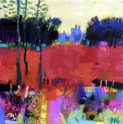 Francis Boag
Ury House and Trees
Acrylic on canvas  30 x 30 cms
£1400