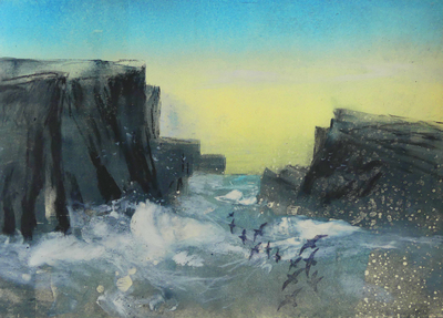 Liz Myhill
Wild Shoreline III
Mixed media on paper  20 x 28 cms
£380