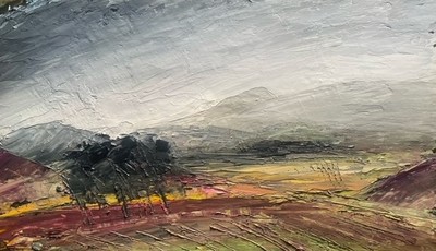 Scott MacDonald
Misty Campsies
Oil on slate  18 x 30 cms
£390
