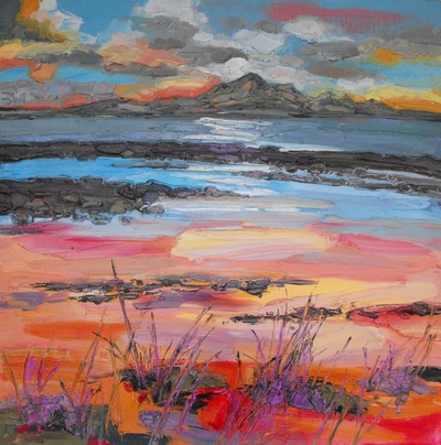 Judith I Bridgland
Sunset at Seamill
oil on linen
81 x 81 cms
£3950
