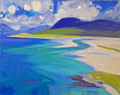 Marion Thomson 
Green Seas Harris
Oil on canvas  60 x 75 cms
£1600