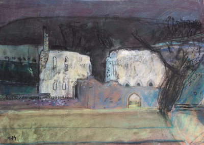 Sandy Murphy RGI PAI
Dundrennan Abbey 
20 x 27 ins pastel 
£950
SOLD