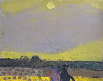 Fading Sun 
oil on board  32 x 44 cms
£1800