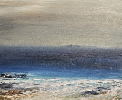 Scott Macdonald
Distant Arran
oil on board 25 x 30 cm  
£425