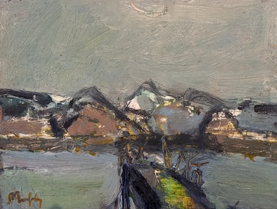 Sandy Murphy RGI PAI
Foothills, Ayrshire
Oil on board 15 x 20 cms
£350 (mounted)